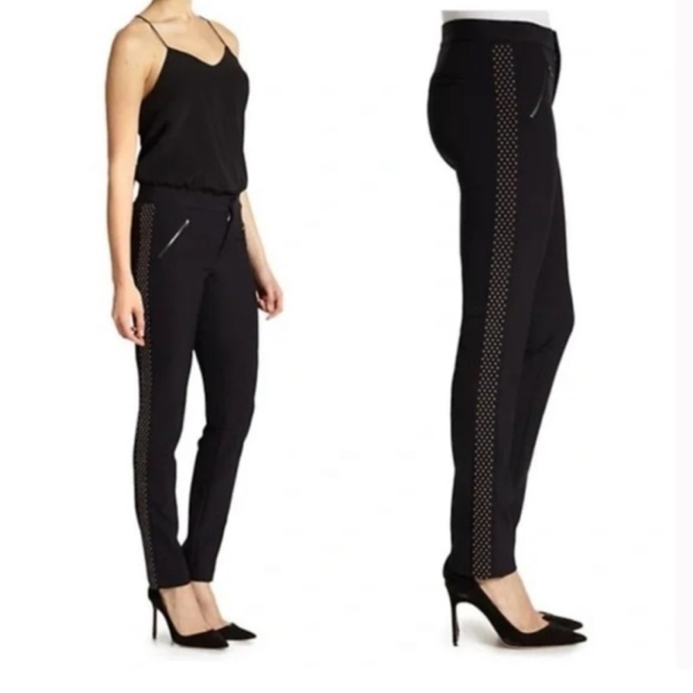 Rebecca Taylor Black Side Studded Pants